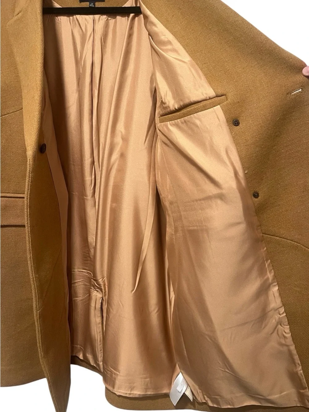 Madewell Haydon Coat 1X Heather Toffee Wool Cashmere Insuluxe Plus